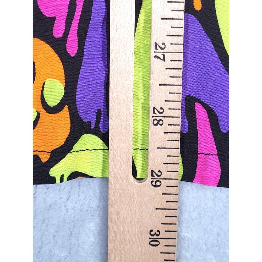 iHeartRaves Shirt Men L Purple Kool Shrooms Rayon Trippy Mushroom Print Y2K Rave - Picture 7 of 11